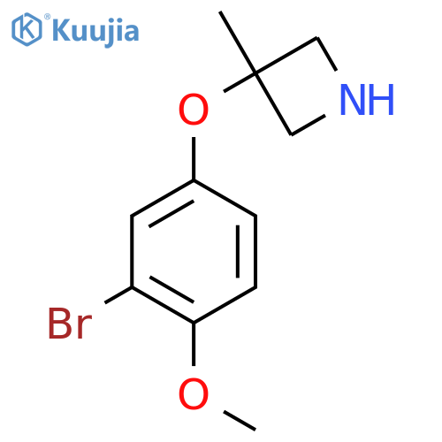 3-(3-bromo-4-methoxyphenoxy)-3-methylazetidine structure
