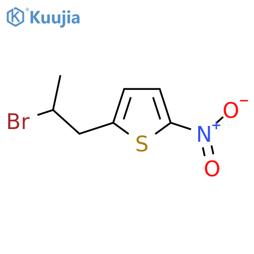 2-(2-bromopropyl)-5-nitrothiophene structure