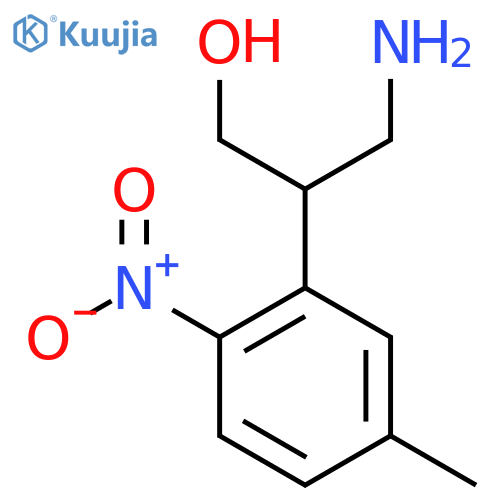 3-amino-2-(5-methyl-2-nitrophenyl)propan-1-ol structure