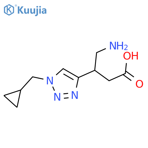4-amino-3-1-(cyclopropylmethyl)-1H-1,2,3-triazol-4-ylbutanoic acid structure