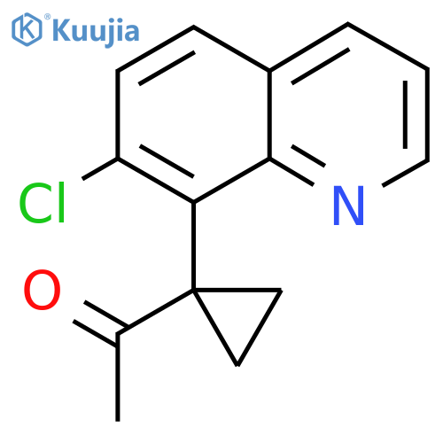 1-1-(7-chloroquinolin-8-yl)cyclopropylethan-1-one structure