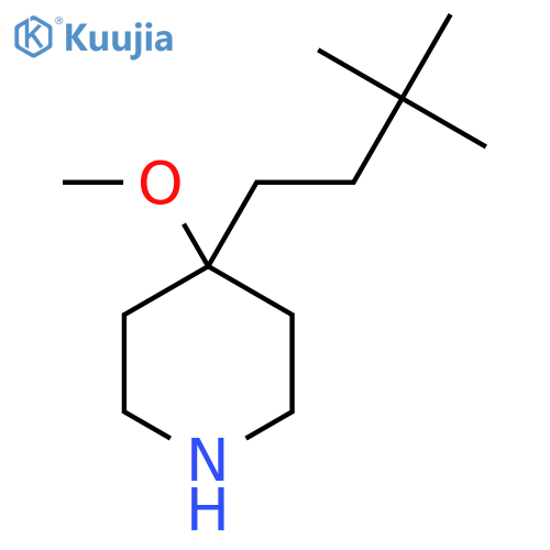 4-(3,3-dimethylbutyl)-4-methoxypiperidine structure