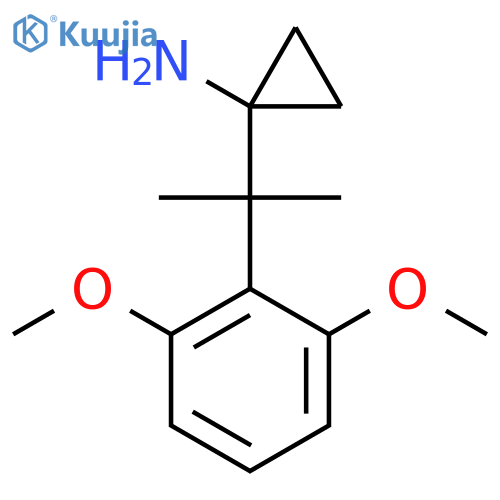 1-2-(2,6-dimethoxyphenyl)propan-2-ylcyclopropan-1-amine structure