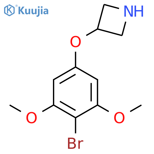 3-(4-bromo-3,5-dimethoxyphenoxy)azetidine structure