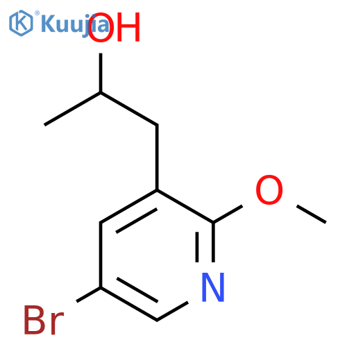 1-(5-bromo-2-methoxypyridin-3-yl)propan-2-ol structure