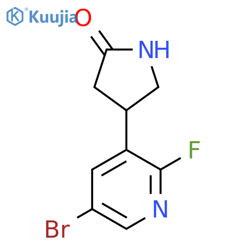 4-(5-bromo-2-fluoropyridin-3-yl)pyrrolidin-2-one structure