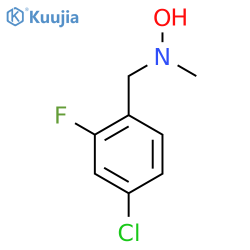 N-(4-chloro-2-fluorophenyl)methyl-N-methylhydroxylamine structure