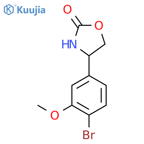 4-(4-bromo-3-methoxyphenyl)-1,3-oxazolidin-2-one structure