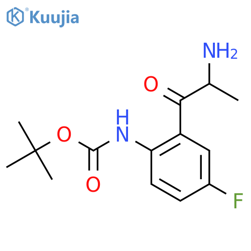 tert-butyl N-2-(2-aminopropanoyl)-4-fluorophenylcarbamate structure