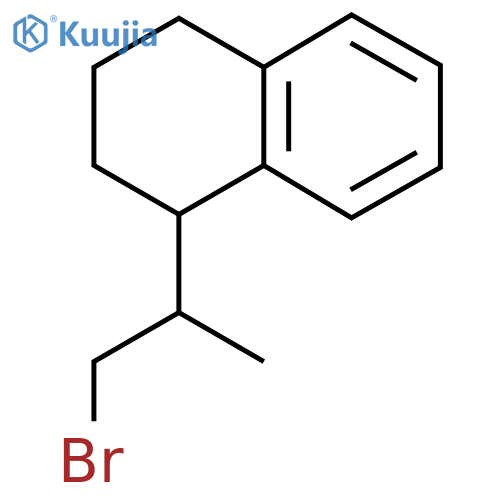 1-(1-bromopropan-2-yl)-1,2,3,4-tetrahydronaphthalene structure