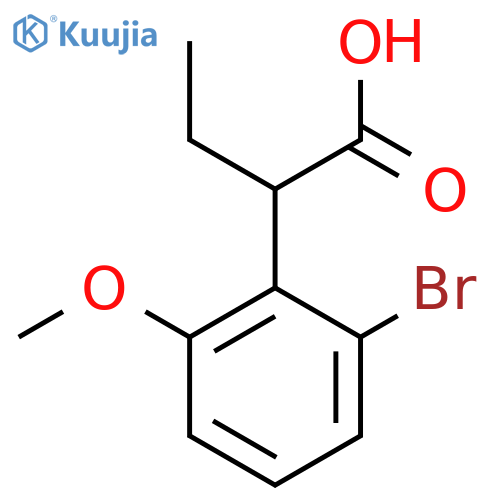 2-(2-bromo-6-methoxyphenyl)butanoic acid structure