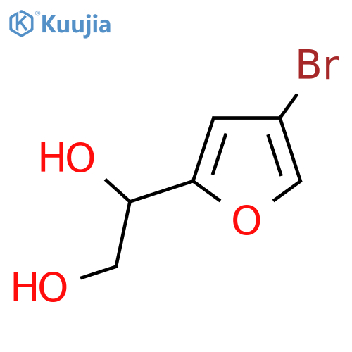 1-(4-bromofuran-2-yl)ethane-1,2-diol structure