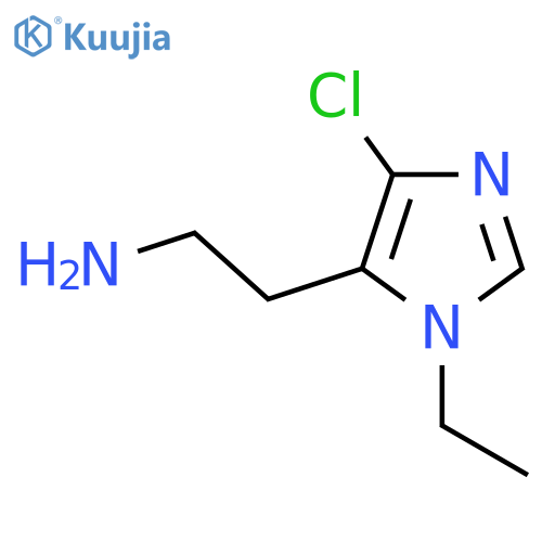 2-(4-chloro-1-ethyl-1H-imidazol-5-yl)ethan-1-amine structure