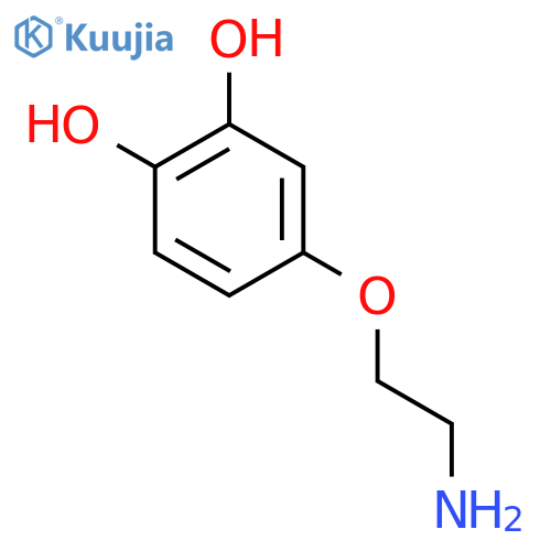4-(2-Aminoethoxy)benzene-1,2-diol structure