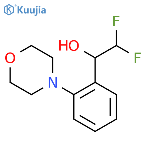 2,2-difluoro-1-2-(morpholin-4-yl)phenylethan-1-ol structure