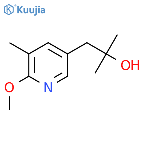 1-(6-methoxy-5-methylpyridin-3-yl)-2-methylpropan-2-ol structure