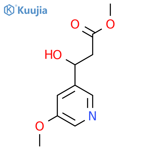 methyl 3-hydroxy-3-(5-methoxypyridin-3-yl)propanoate structure