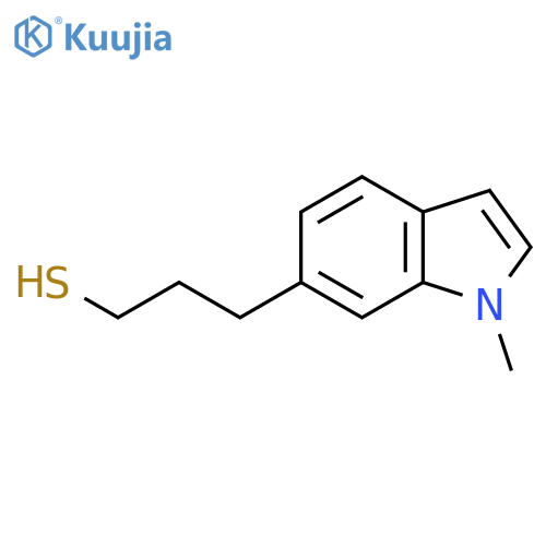 3-(1-methyl-1H-indol-6-yl)propane-1-thiol structure