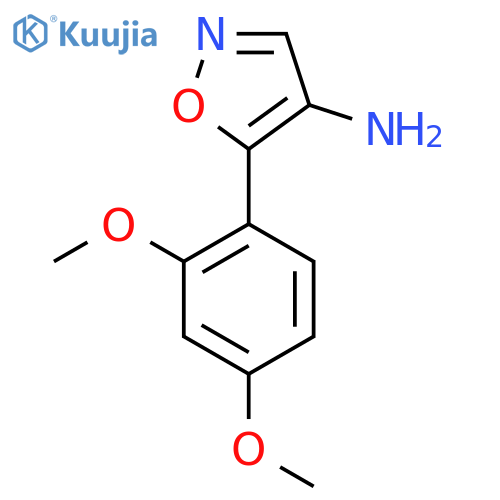 5-(2,4-dimethoxyphenyl)-1,2-oxazol-4-amine structure