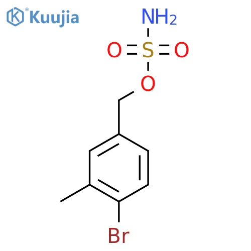 (4-bromo-3-methylphenyl)methyl sulfamate structure
