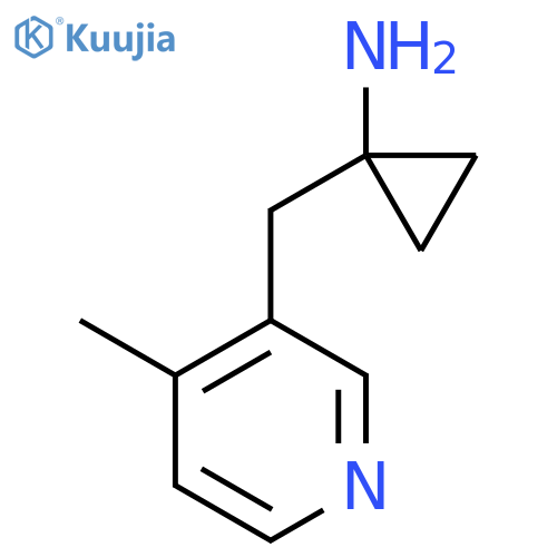 1-(4-methylpyridin-3-yl)methylcyclopropan-1-amine structure