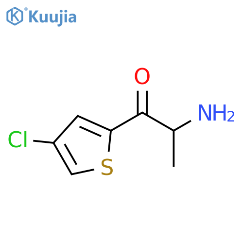 2-amino-1-(4-chlorothiophen-2-yl)propan-1-one structure