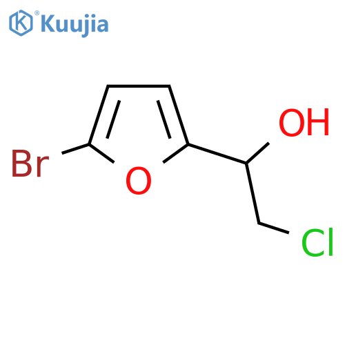 1-(5-bromofuran-2-yl)-2-chloroethan-1-ol structure