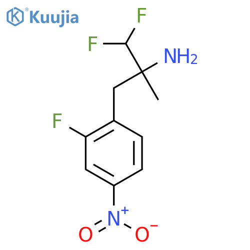 1,1-difluoro-3-(2-fluoro-4-nitrophenyl)-2-methylpropan-2-amine structure