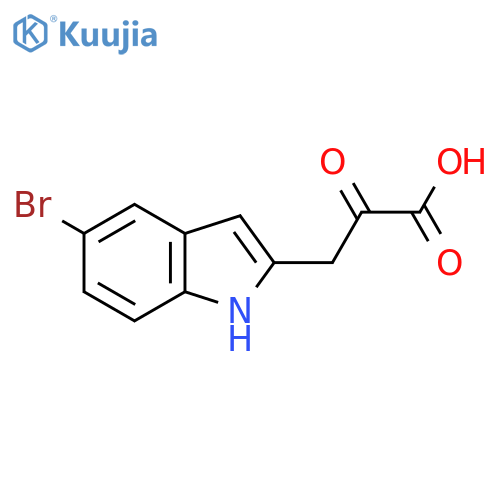 3-(5-bromo-1H-indol-2-yl)-2-oxopropanoic acid structure