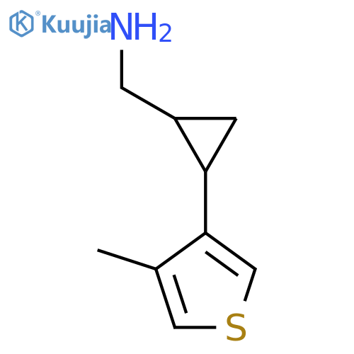 2-(4-methylthiophen-3-yl)cyclopropylmethanamine structure