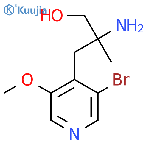2-amino-3-(3-bromo-5-methoxypyridin-4-yl)-2-methylpropan-1-ol structure
