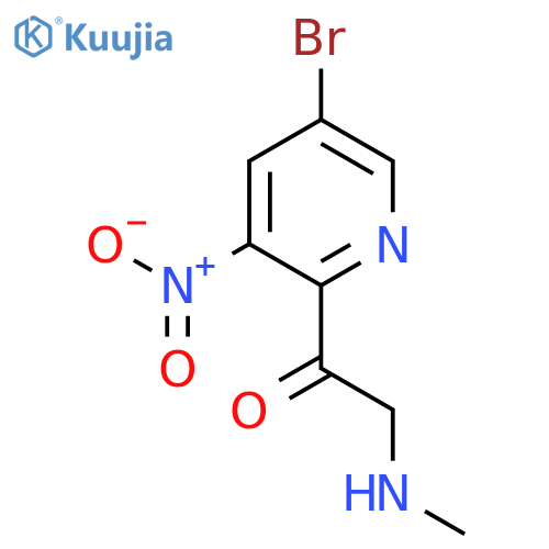 1-(5-Bromo-3-nitropyridin-2-yl)-2-(methylamino)ethan-1-one structure