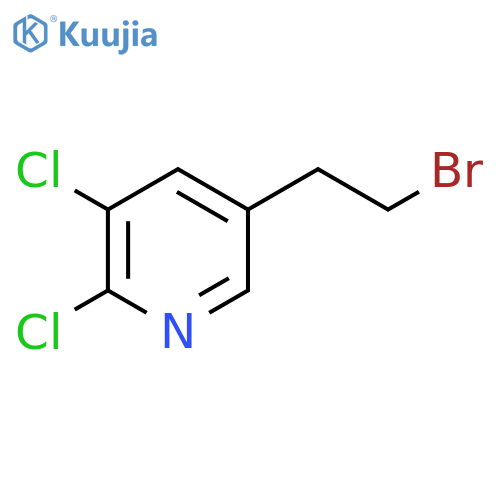 5-(2-bromoethyl)-2,3-dichloropyridine structure