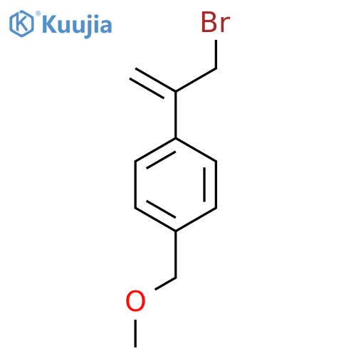 1-(3-bromoprop-1-en-2-yl)-4-(methoxymethyl)benzene structure