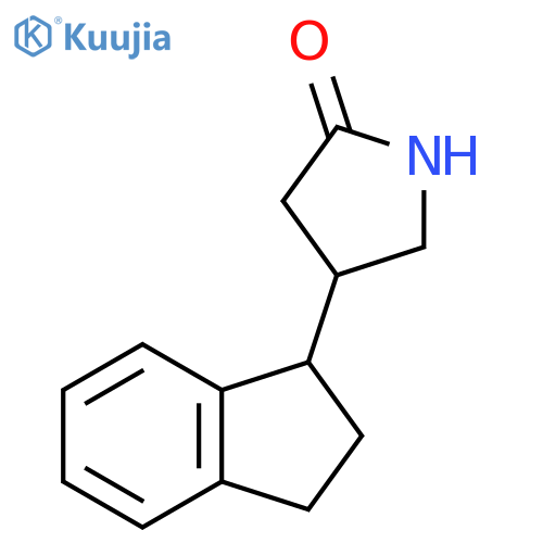 4-(2,3-dihydro-1H-inden-1-yl)pyrrolidin-2-one structure