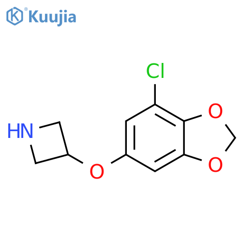 3-(7-chloro-1,3-dioxaindan-5-yl)oxyazetidine structure