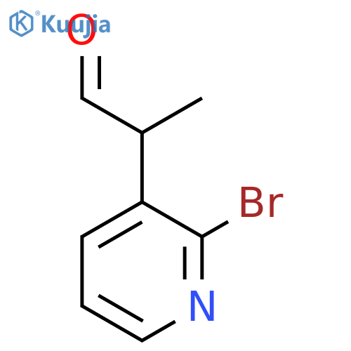 2-(2-bromopyridin-3-yl)propanal structure