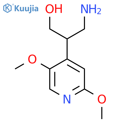 3-amino-2-(2,5-dimethoxypyridin-4-yl)propan-1-ol structure