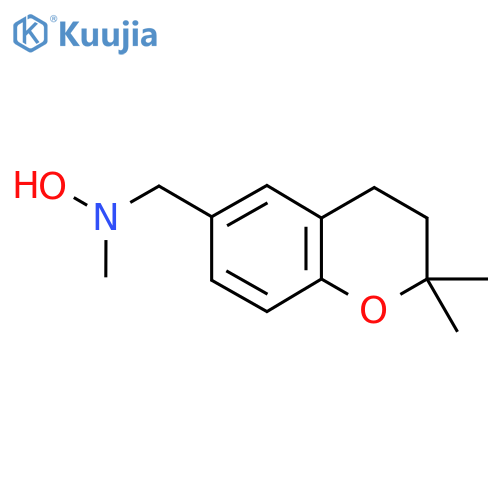 N-(2,2-dimethyl-3,4-dihydro-2H-1-benzopyran-6-yl)methyl-N-methylhydroxylamine structure