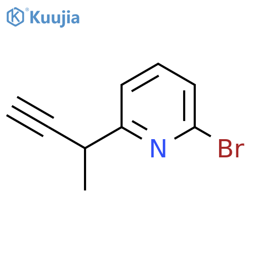 2-bromo-6-(but-3-yn-2-yl)pyridine structure