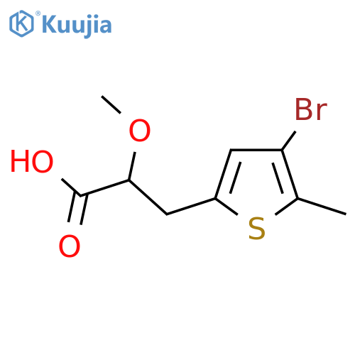 3-(4-bromo-5-methylthiophen-2-yl)-2-methoxypropanoic acid structure