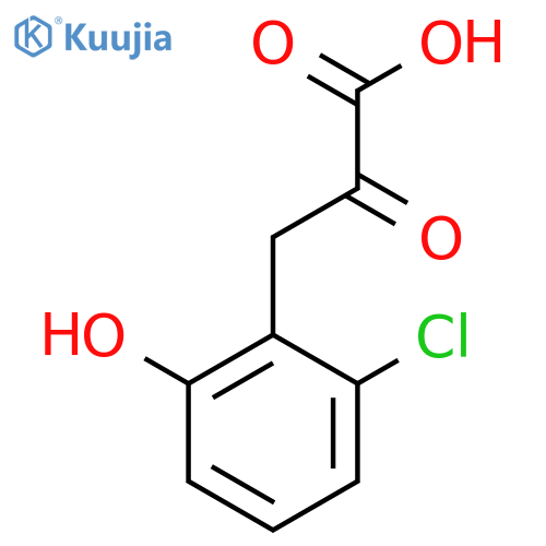 3-(2-chloro-6-hydroxyphenyl)-2-oxopropanoic acid structure
