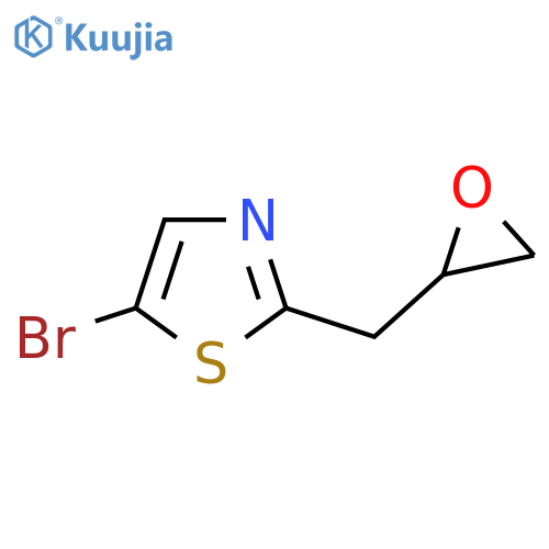 5-bromo-2-(oxiran-2-yl)methyl-1,3-thiazole structure