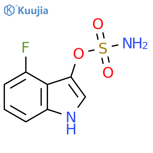 4-fluoro-1H-indol-3-yl sulfamate structure