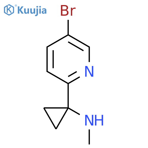 1-(5-bromopyridin-2-yl)-N-methylcyclopropan-1-amine structure