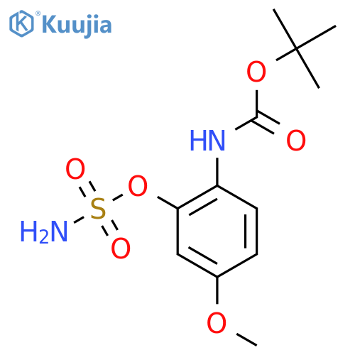 tert-butyl N-4-methoxy-2-(sulfamoyloxy)phenylcarbamate structure