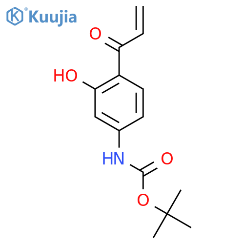 tert-butyl N-3-hydroxy-4-(prop-2-enoyl)phenylcarbamate structure