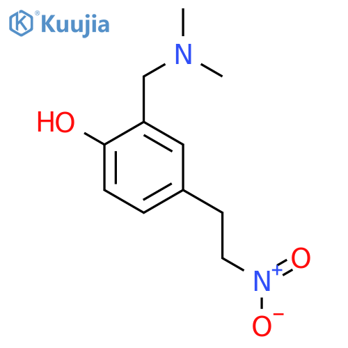 2-(dimethylamino)methyl-4-(2-nitroethyl)phenol structure