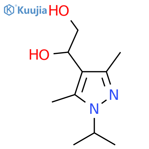 1-3,5-dimethyl-1-(propan-2-yl)-1H-pyrazol-4-ylethane-1,2-diol structure