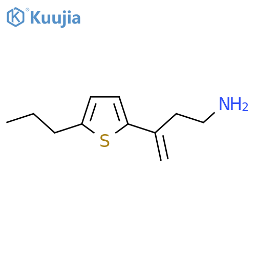 3-(5-propylthiophen-2-yl)but-3-en-1-amine structure